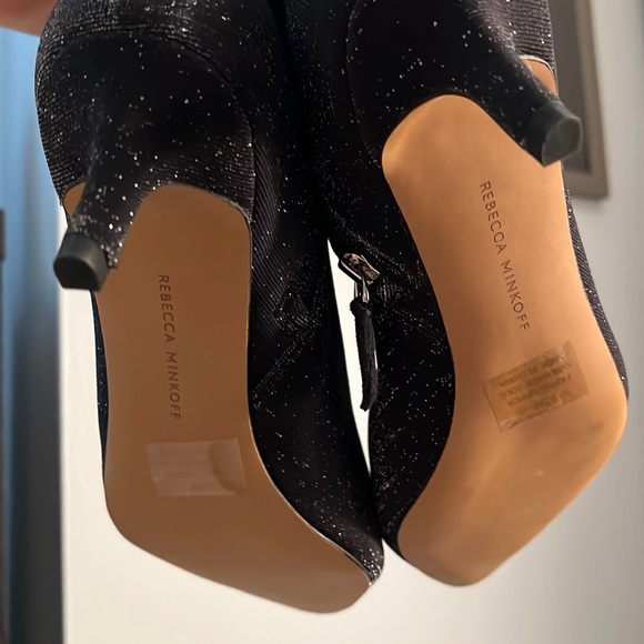 Rebecca Minkoff Sayres Bootie in Black Glitter - Picture 4 of 5